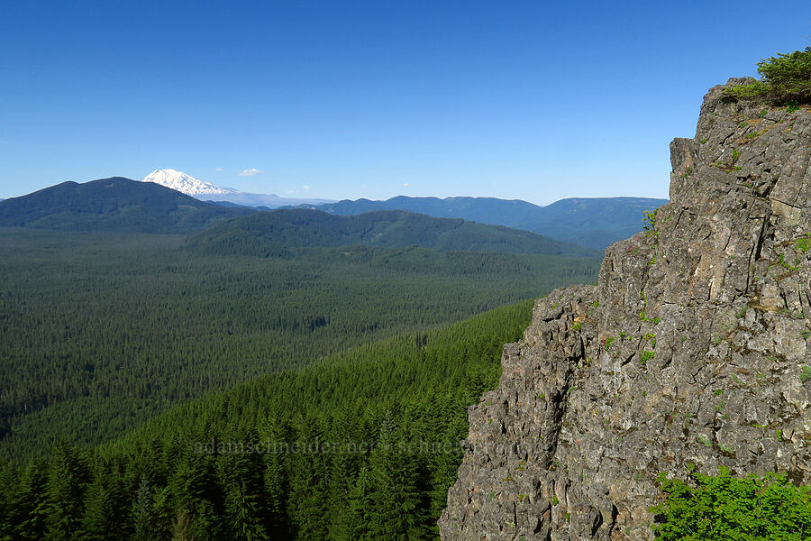 Mount Adams & cliffs [Grassy Knoll Trail, Gifford Pinchot National Forest, Skamania County, Washington]