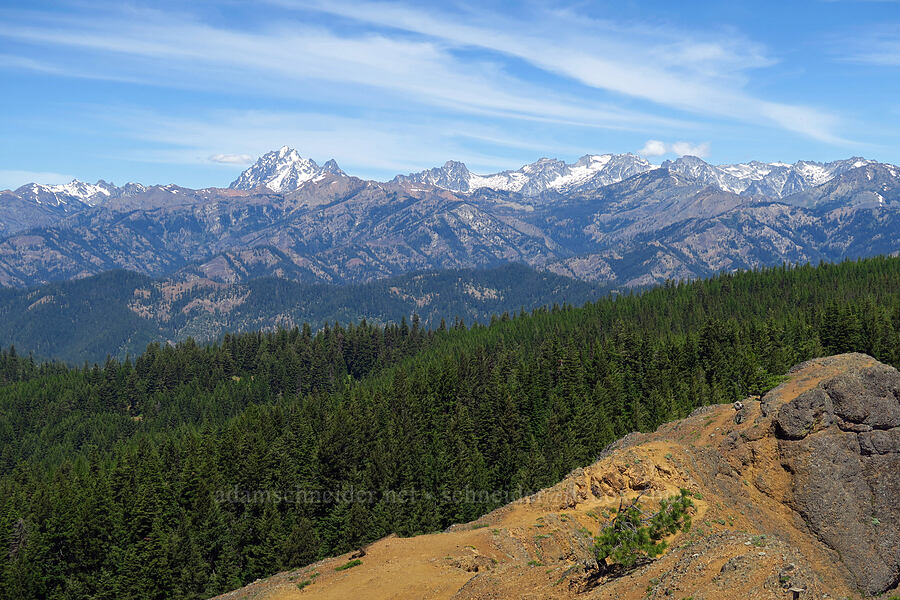 Mount Stuart & the Enchantments [Red Top Lookout, Okanogan-Wenatchee National Forest, Kittitas County, Washington]