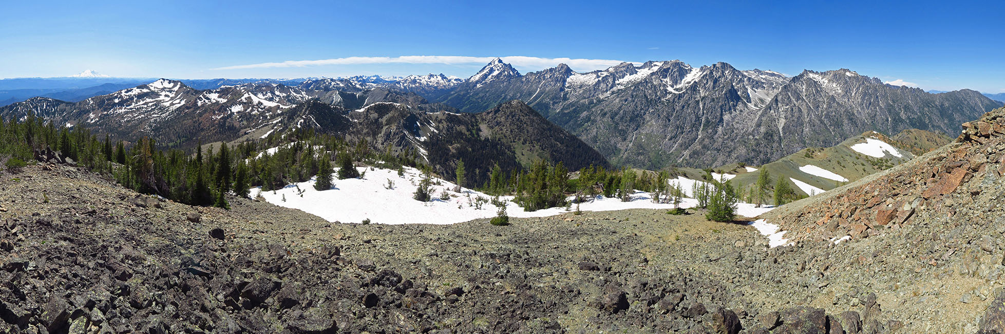 Navaho Peak panorama [Navaho Peak, Okanogan-Wenatchee National Forest, Chelan County, Washington]