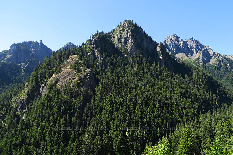 rugged peaks [Upper Big Quilcene Trail, Buckhorn Wilderness, Jefferson County, Washington]