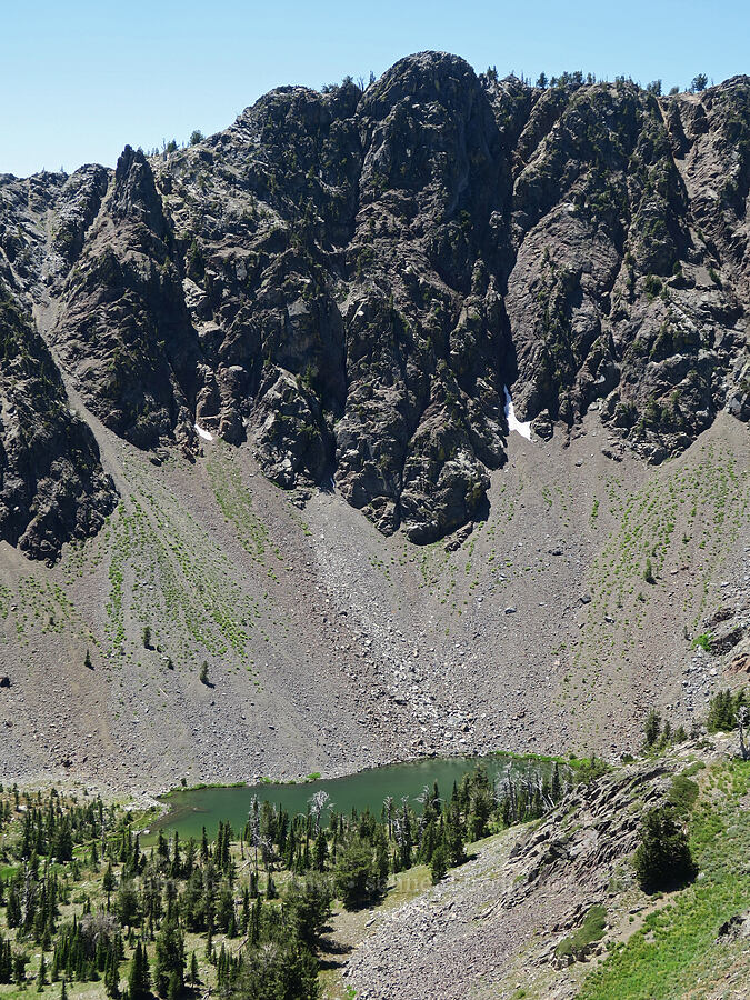 rugged ridge above Upper Twin Lake [Elkhorn Crest Trail, Wallowa-Whitman National Forest, Baker County, Oregon]
