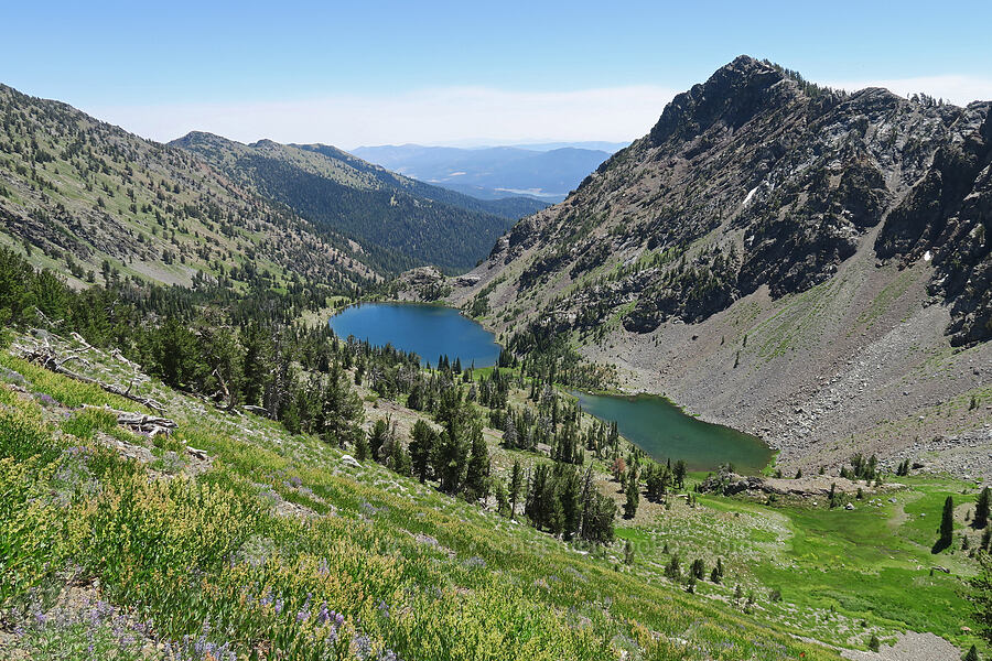 Peak 8508 & Twin Lakes [Elkhorn Crest Trail, Wallowa-Whitman National Forest, Baker County, Oregon]