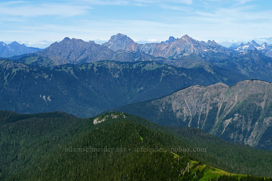 mountains to the northeast [Chowder Ridge, Mt. Baker Wilderness, Whatcom County, Washington]