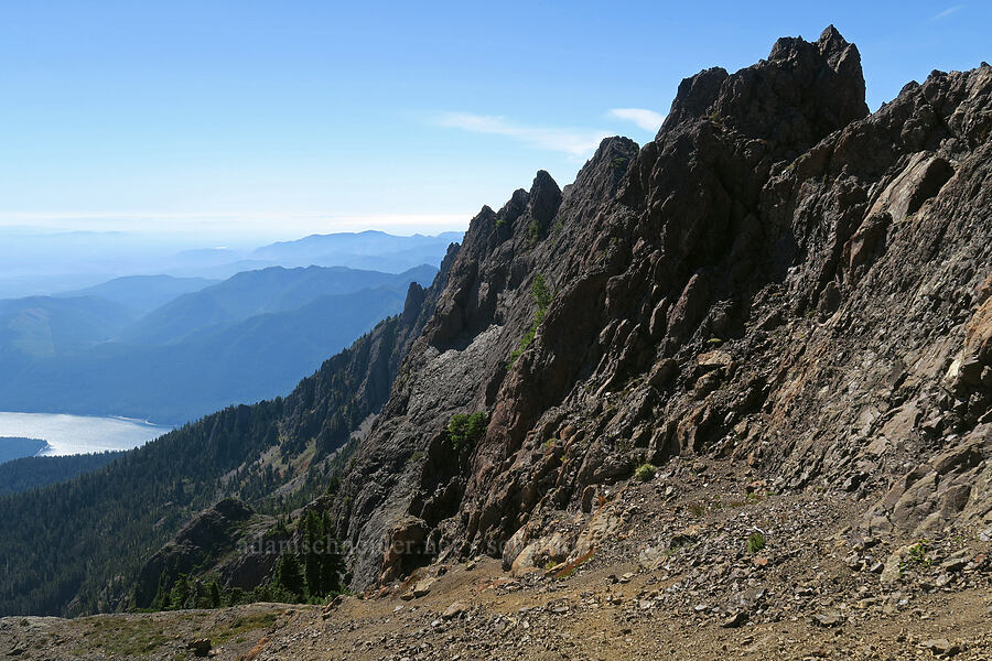 crags between Mount Washington & Mount Ellinor [Mt. Washington Trail, Olympic National Forest, Mason County, Washington]