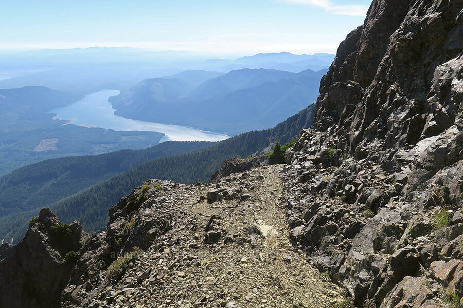 the trail & Lake Cushman [Mt. Washington, Mount Skokomish Wilderness, Mason County, Washington]