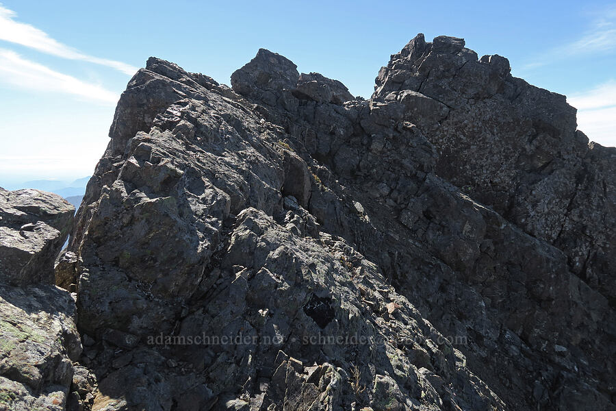 summit ridge, from the east [Mt. Washington, Mount Skokomish Wilderness, Mason County, Washington]