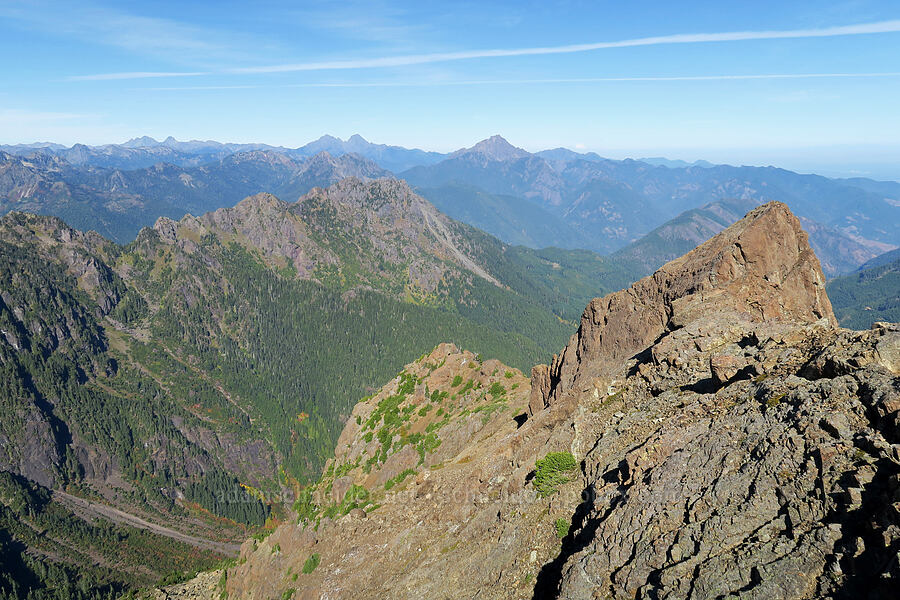view to the north-northeast [Mt. Washington's summit, Mount Skokomish Wilderness, Mason County, Washington]
