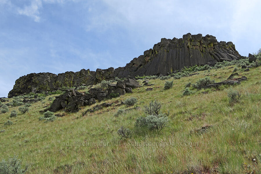 North Wall from below [Trout Creek Climbing Area, Jefferson County, Oregon]