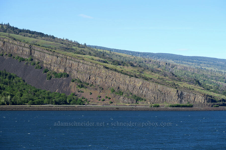 Coyote Wall [Historic Columbia River Highway State Trail, Mosier, Wasco County, Oregon]