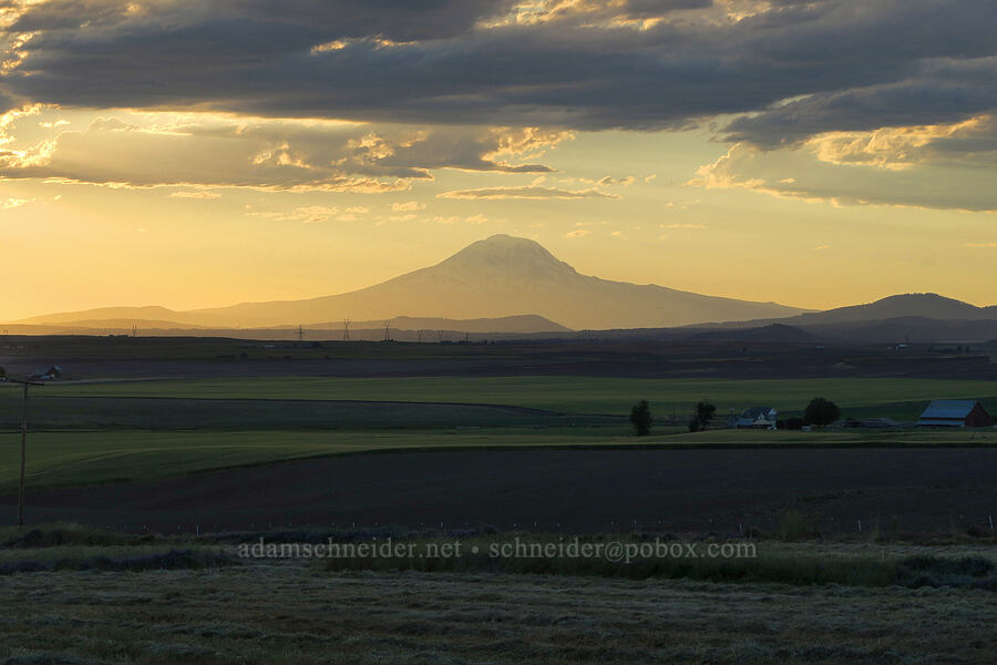 Mount Adams at sunset [U.S. Highway 97, Klickitat County, Washington]