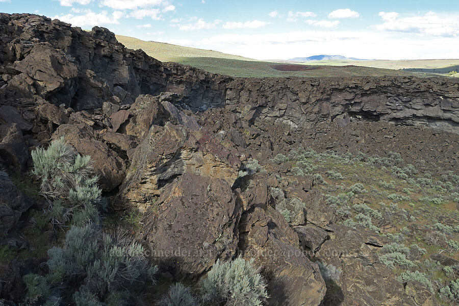 Lava Pit Crater [Diamond Craters, Harney County, Oregon]