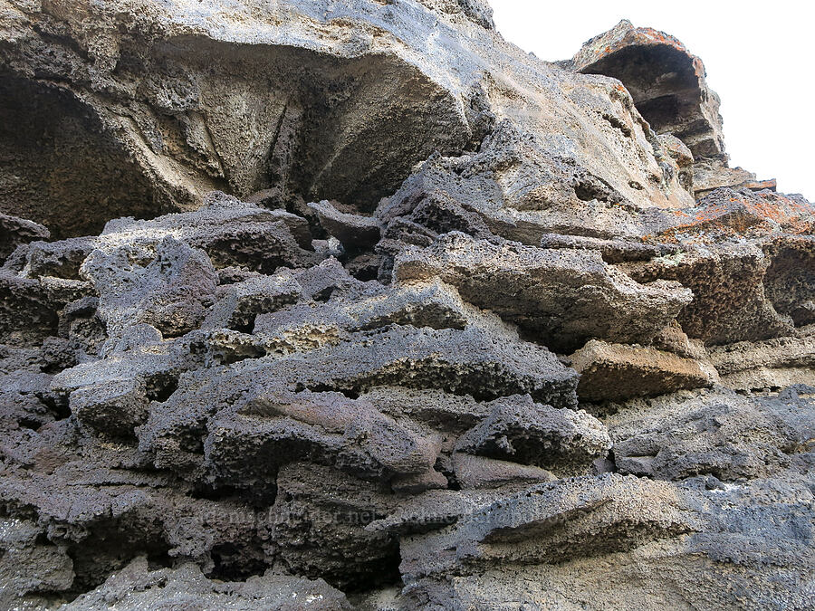 inside wall of Lava Pit Crater [Diamond Craters, Harney County, Oregon]