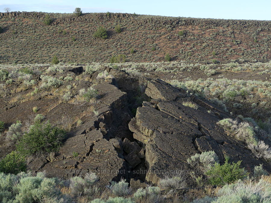 lava pressure ridge [Diamond Craters, Harney County, Oregon]