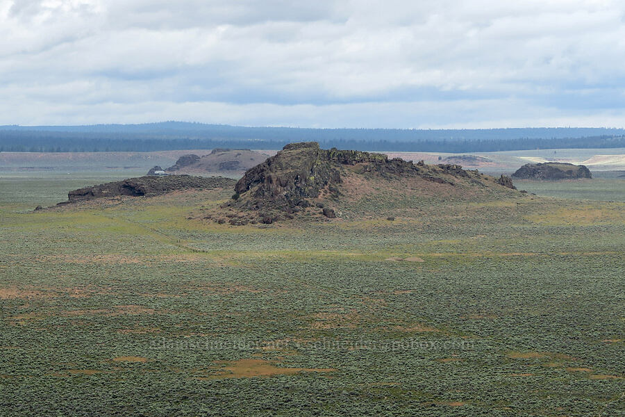 Reub Long Butte [Fort Rock State Natural Area, Lake County, Oregon]