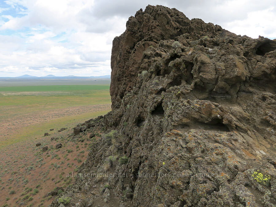 edge of Fort Rock [Fort Rock State Natural Area, Lake County, Oregon]