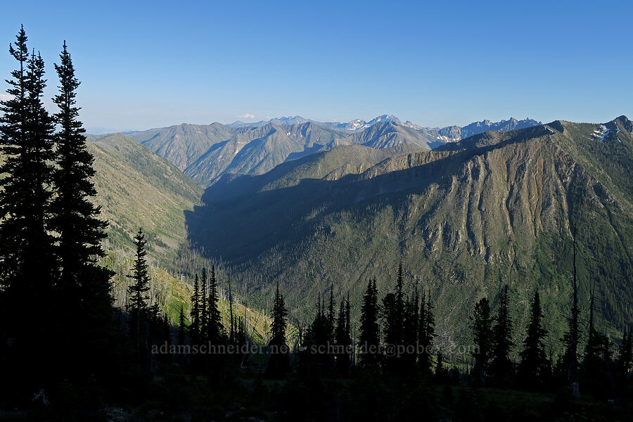 view to the southeast [Pacific Crest Trail, Okanogan-Wenatchee National Forest, Okanogan County, Washington]
