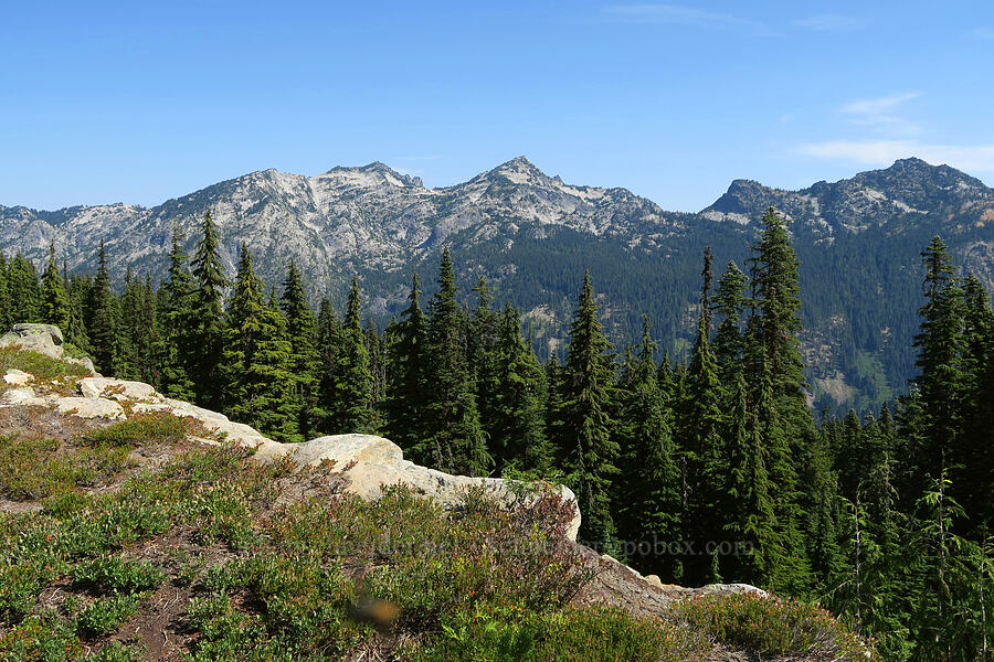 Granite Mountain & Sherpani Peak [Deep Lake Ridge, Alpine Lakes Wilderness, Kittitas County, Washington]