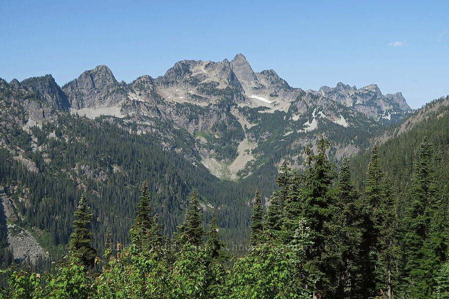 Bryant Peak, Chair Peak, & Mount Roosevelt [Guye Peak Trail, Mt. Baker-Snoqualmie National Forest, King County, Washington]