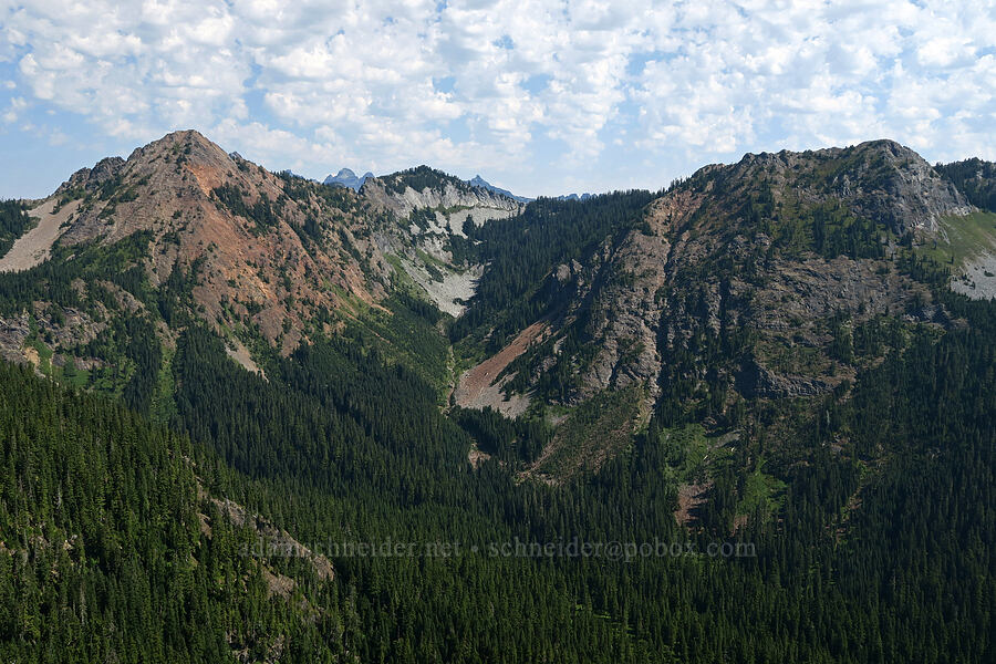 Red Mountain & Kendall Peak [north summit of Guye Peak, Alpine Lakes Wilderness, King County, Washington]