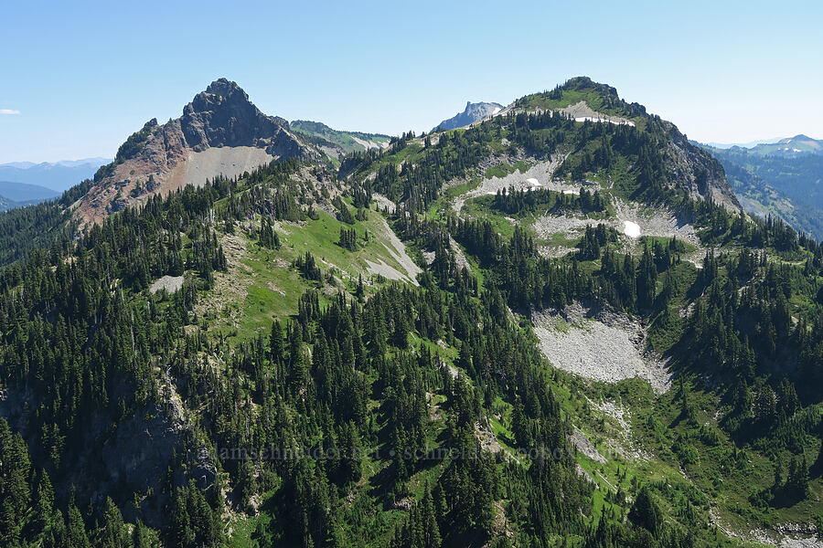 Pinnacle Peak & Plummer Peak [Lane Peak, Mt. Rainier National Park, Lewis County, Washington]