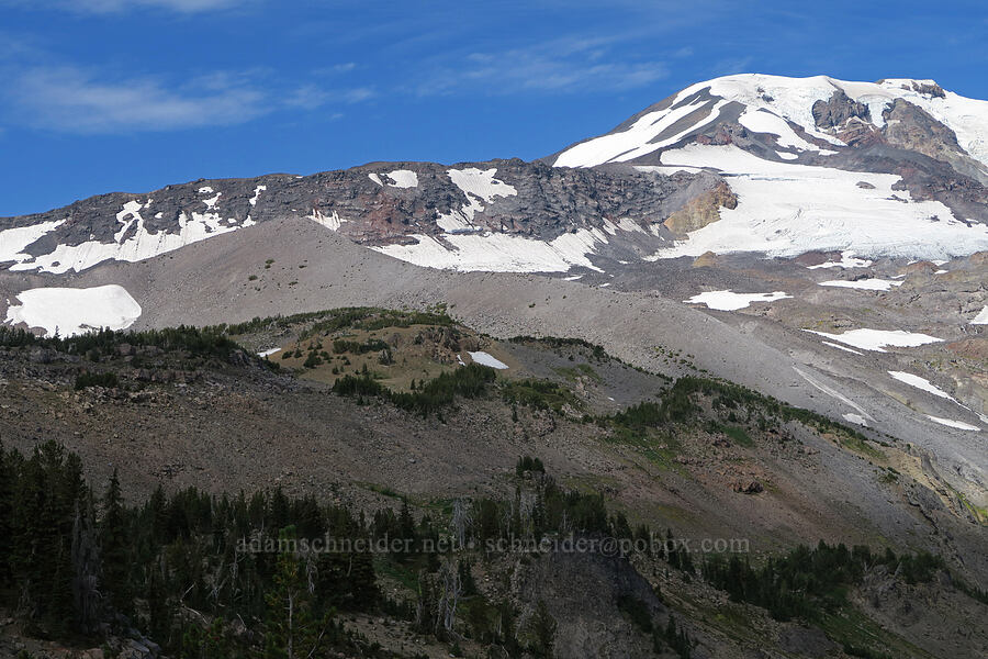 Mount Adams & Suksdorf Ridge [Hellroaring Viewpoint, Yakama Reservation, Yakima County, Washington]