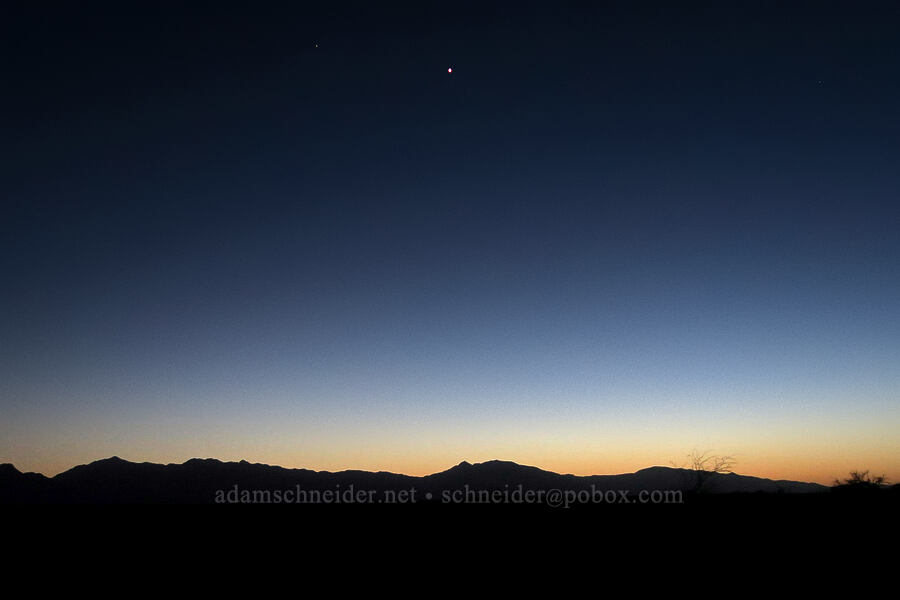 sunset light & the Amargosa Range [Amargosa Desert, Nye County, Nevada]