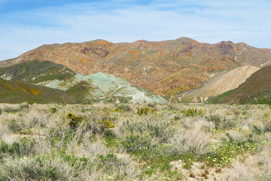 colorful hills [Jawbone Canyon, Kern County, California]