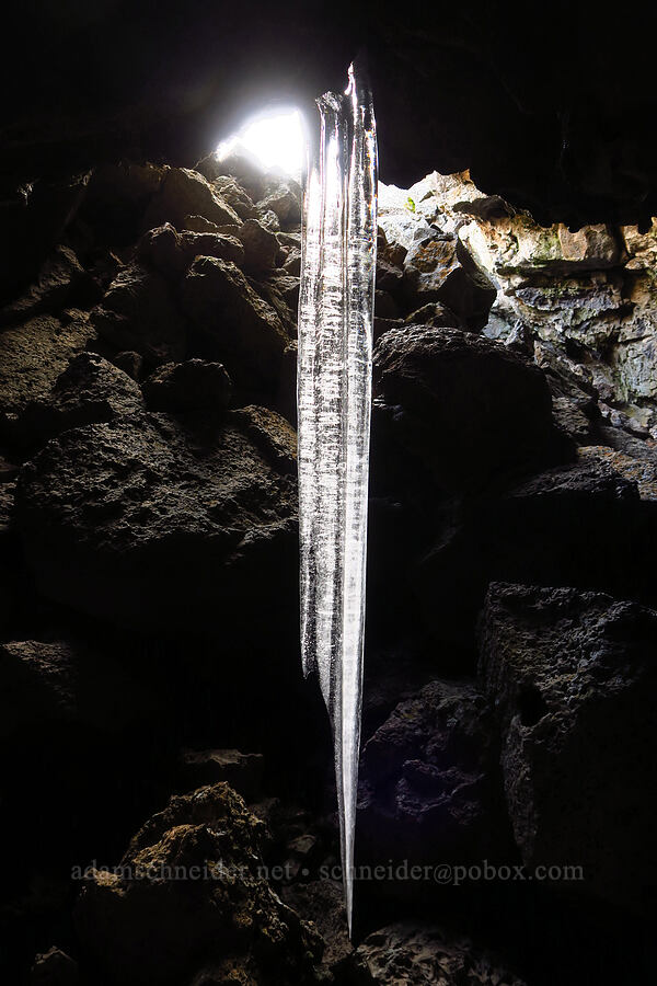 icicles [Garden Bridges, Lava Beds National Monument, Siskiyou County, California]