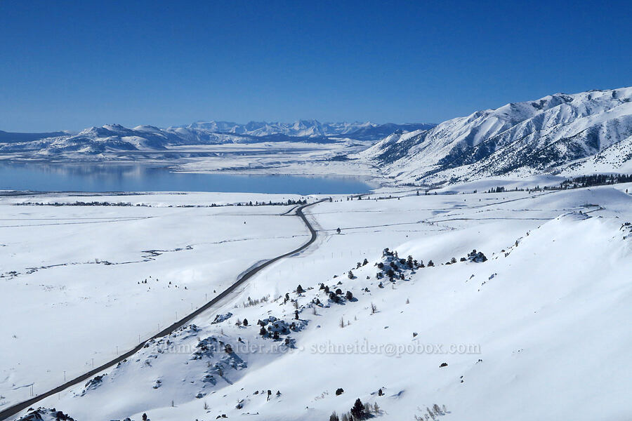 Mono Lake & Highway 395 [Mono Lake Vista Point, Mono County, California]