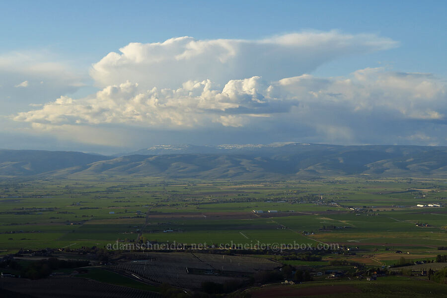 clouds over the Kittitas Valley [Manastash Vista Point, Kittitas County, Washington]