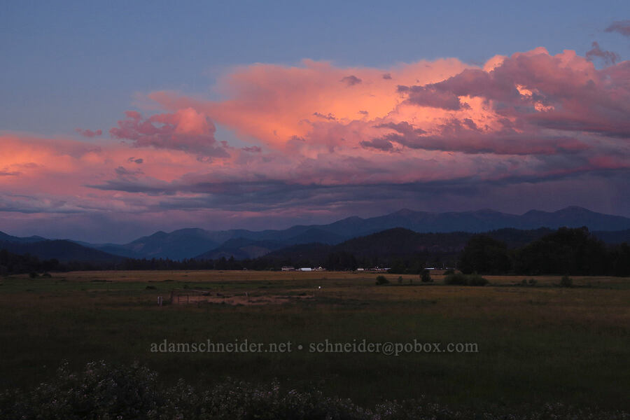 sunset clouds [Siskiyou Field Institute, Josephine County, Oregon]