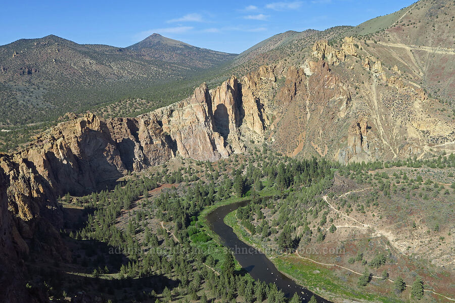 Gray Butte, the Monument Area, & the Crooked River [Smith Rock State Park, Deschutes County, Oregon]