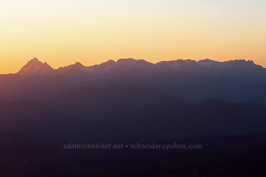 The Enchantments at sunset [Lion Rock, Okanogan-Wenatchee National Forest, Kittitas County, Washington]