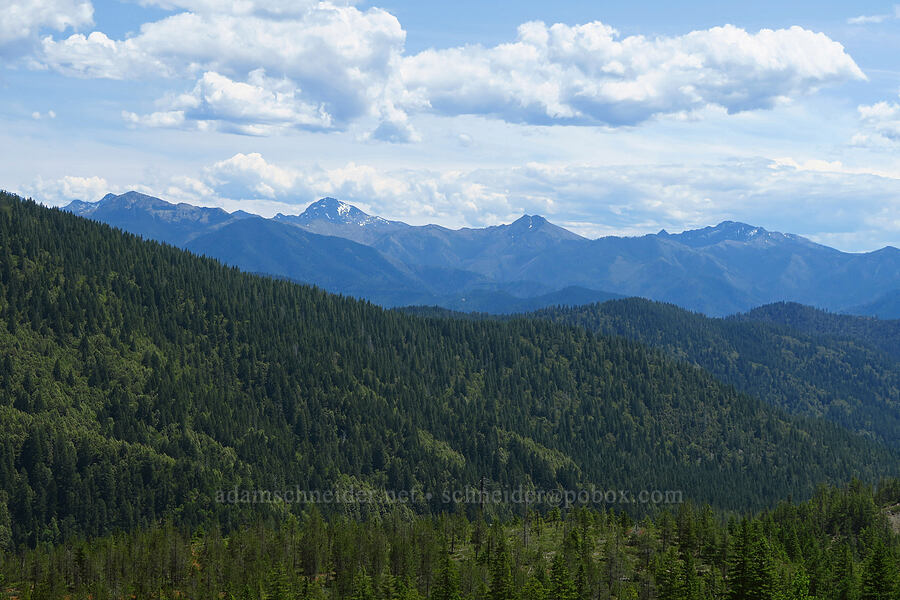 mountains to the east-southeast [County Road 315, Six Rivers National Forest, Del Norte County, California]