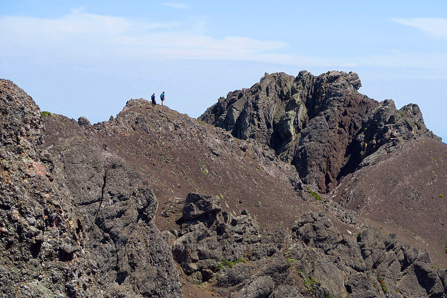 hikers on the summit ridge [Mount Angeles, Olympic National Park, Clallam County, Washington]