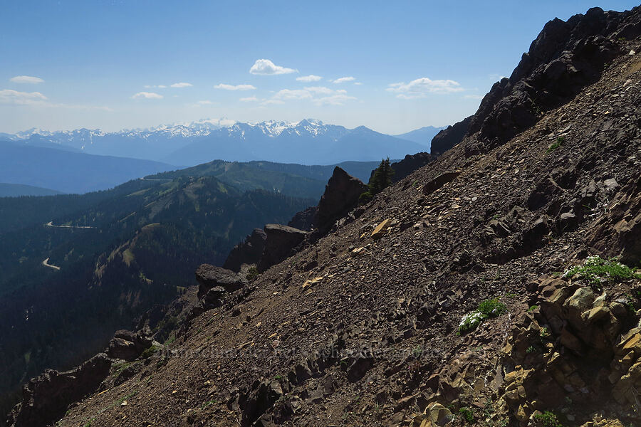 scree descent [Mount Angeles, Olympic National Park, Clallam County, Washington]
