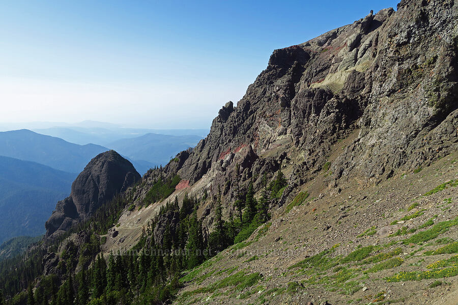 crags west of Second Top [Heather Park Trail, Olympic National Park, Clallam County, Washington]