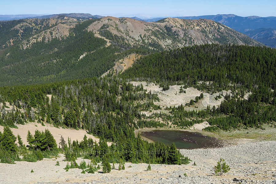 view to the east [Shellrock Peak, William O. Douglas Wilderness, Yakima County, Washington]