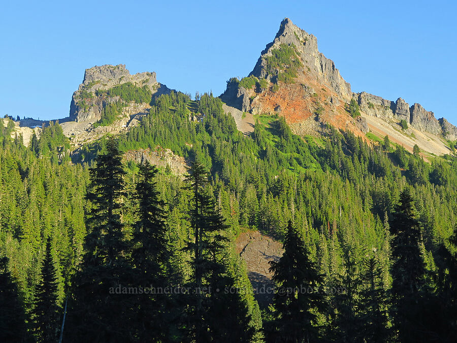 The Castle & Pinnacle Peak [Stevens Canyon Road, Mount Rainier National Park, Lewis County, Washington]