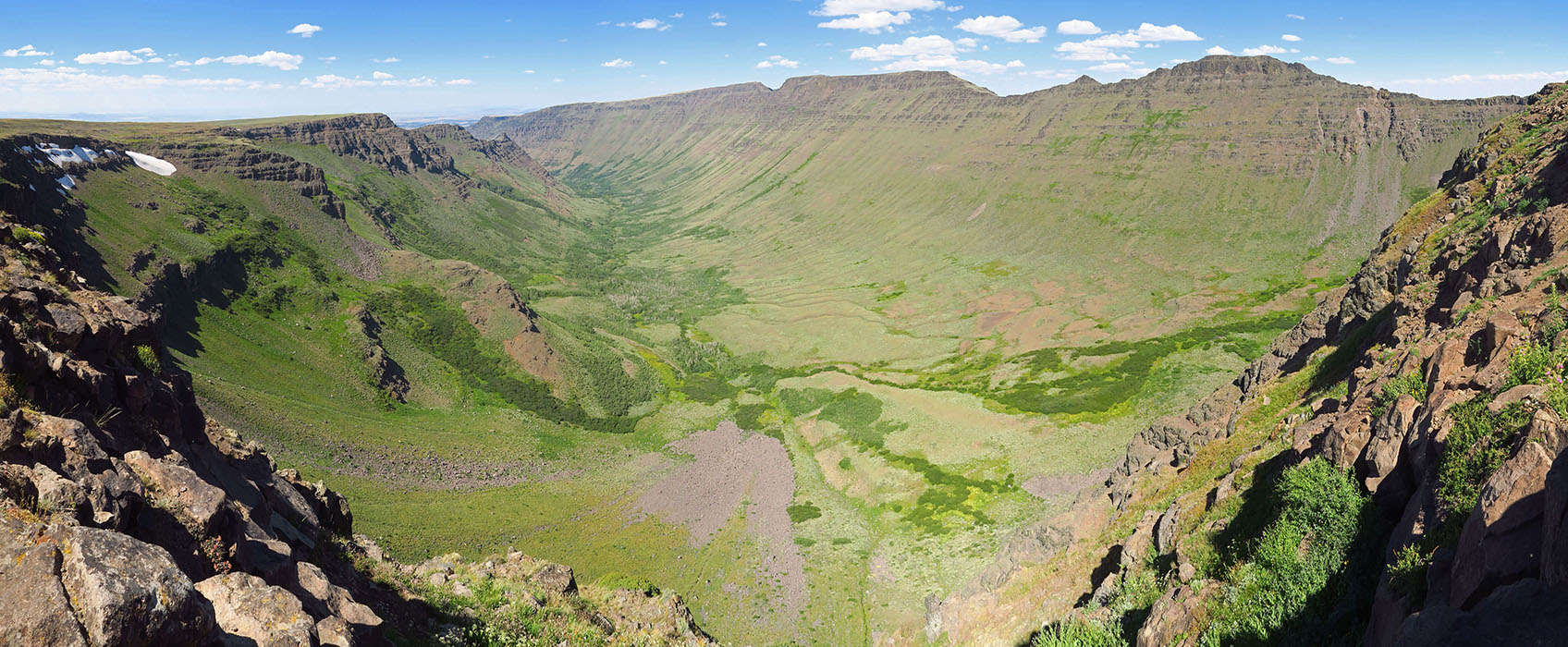 Kiger Gorge panorama [Kiger Gorge Overlook, Steens Mountain, Harney County, Oregon]