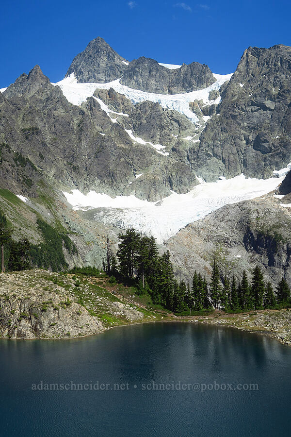 Mount Shuksan, Lower Curtis Glacier, & Lake Ann [Lake Ann, Mt. Baker Wilderness, Whatcom County, Washington]