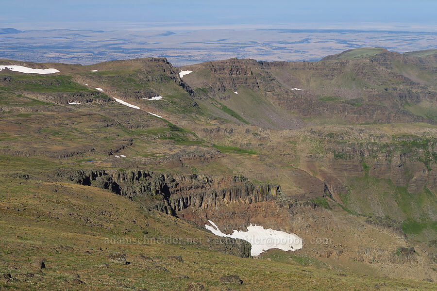 head of Big Indian Canyon [Steens Summit Road, Steens Mountain, Harney County, Oregon]