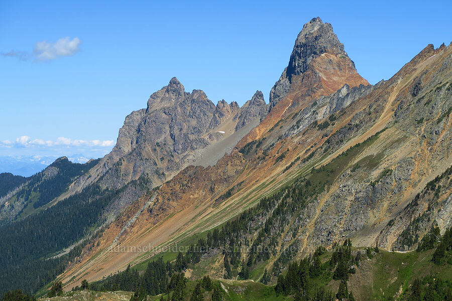 Canadian Border Peak & American Border Peak [Winchester Mountain Trail, Mt. Baker Wilderness, Whatcom County, Washington]