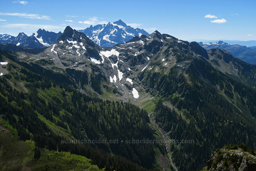 Goat Mountain & Mount Shuksan [Winchester Mountain, Mt. Baker Wilderness, Whatcom County, Washington]