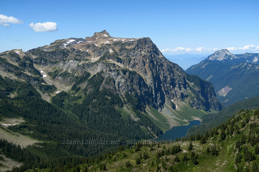 Tomyhoi Peak & Tomyhoi Lake [Winchester Mountain, Mt. Baker Wilderness, Whatcom County, Washington]