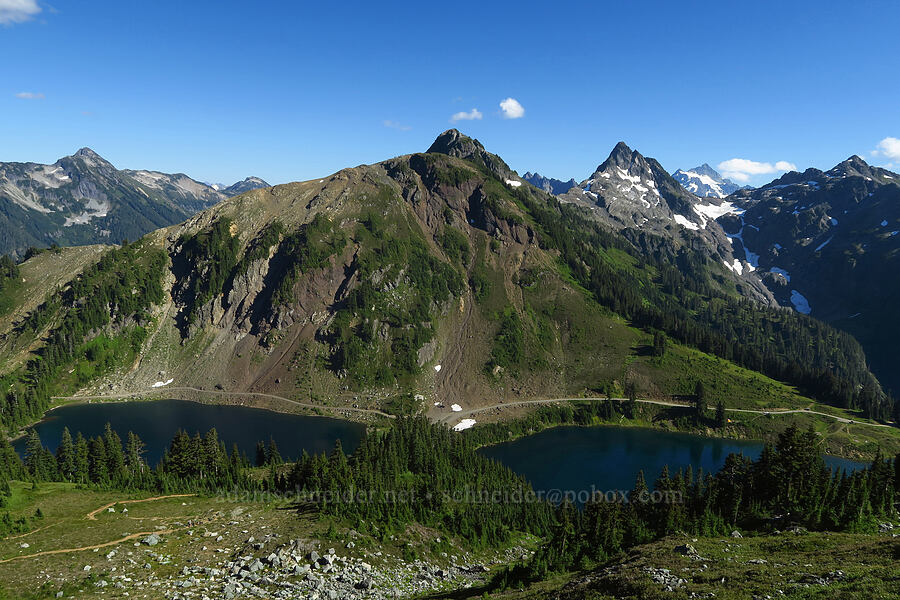 Twin Lakes, Bear Peak, & Goat Mountain [Winchester Mountain Trail, Mt. Baker Wilderness, Whatcom County, Washington]