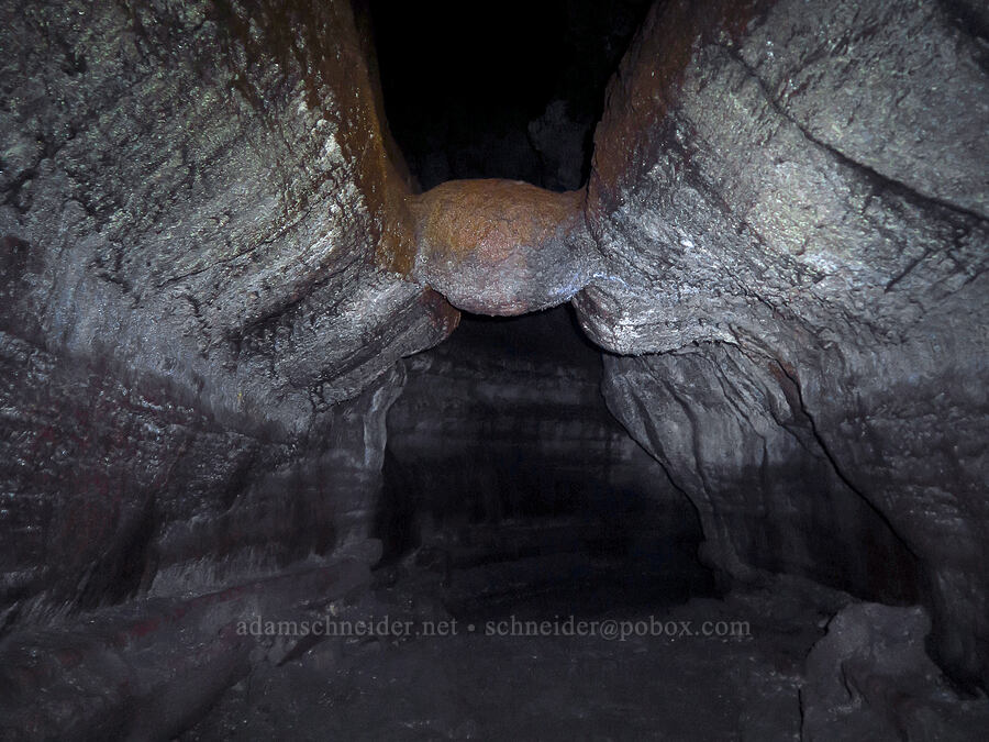The Meatball [Ape Cave, Mt. St. Helens National Volcanic Monument, Skamania County, Washington]