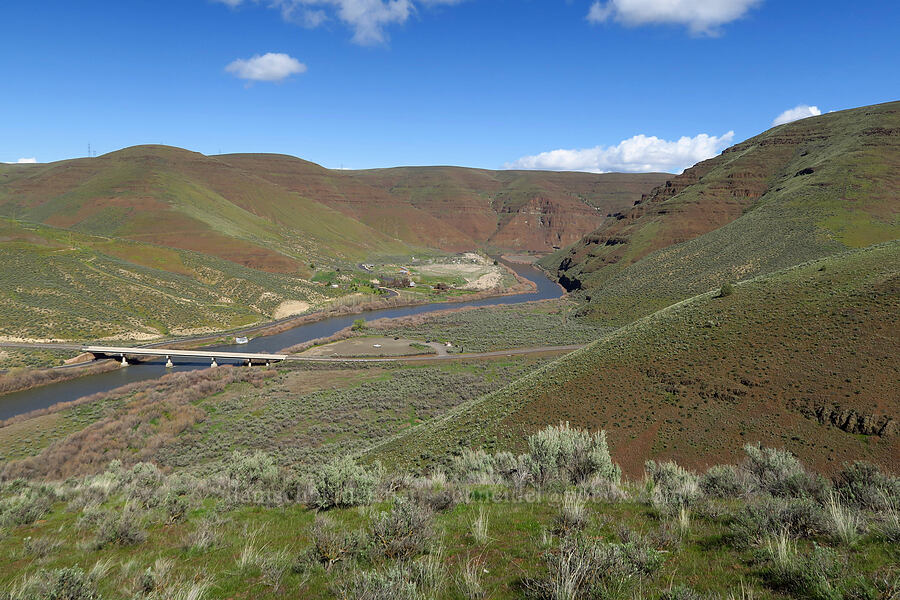 John Day River & Cottonwood Bridge [Cottonwood Canyon State Park, Gilliam County, Oregon]