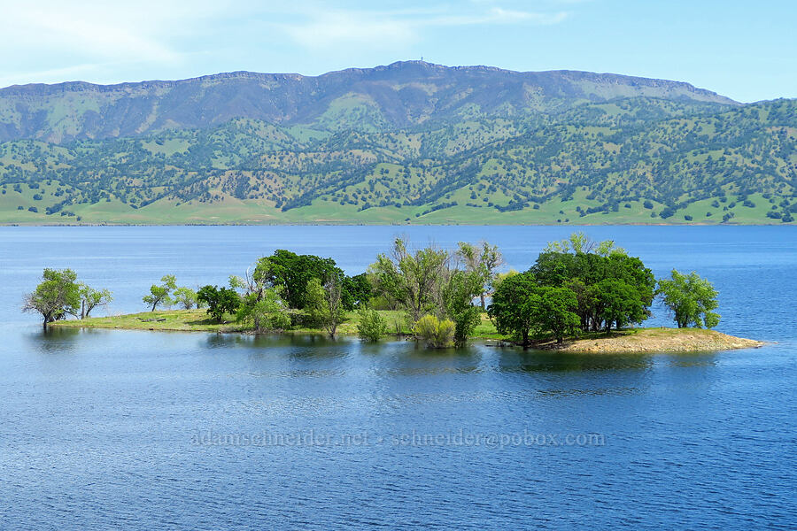 Lake Berryessa, Indian Island, & Berryessa Peak [Berryessa-Knoxville Road, Napa County, California]