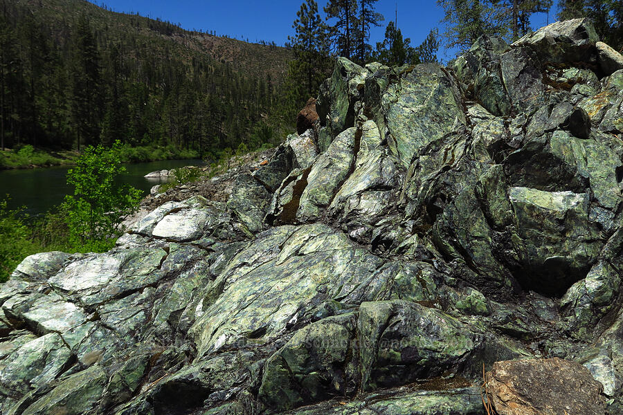 serpentine [Eight Dollar Bridge, Rogue River-Siskiyou National Forest, Josephine County, Oregon]